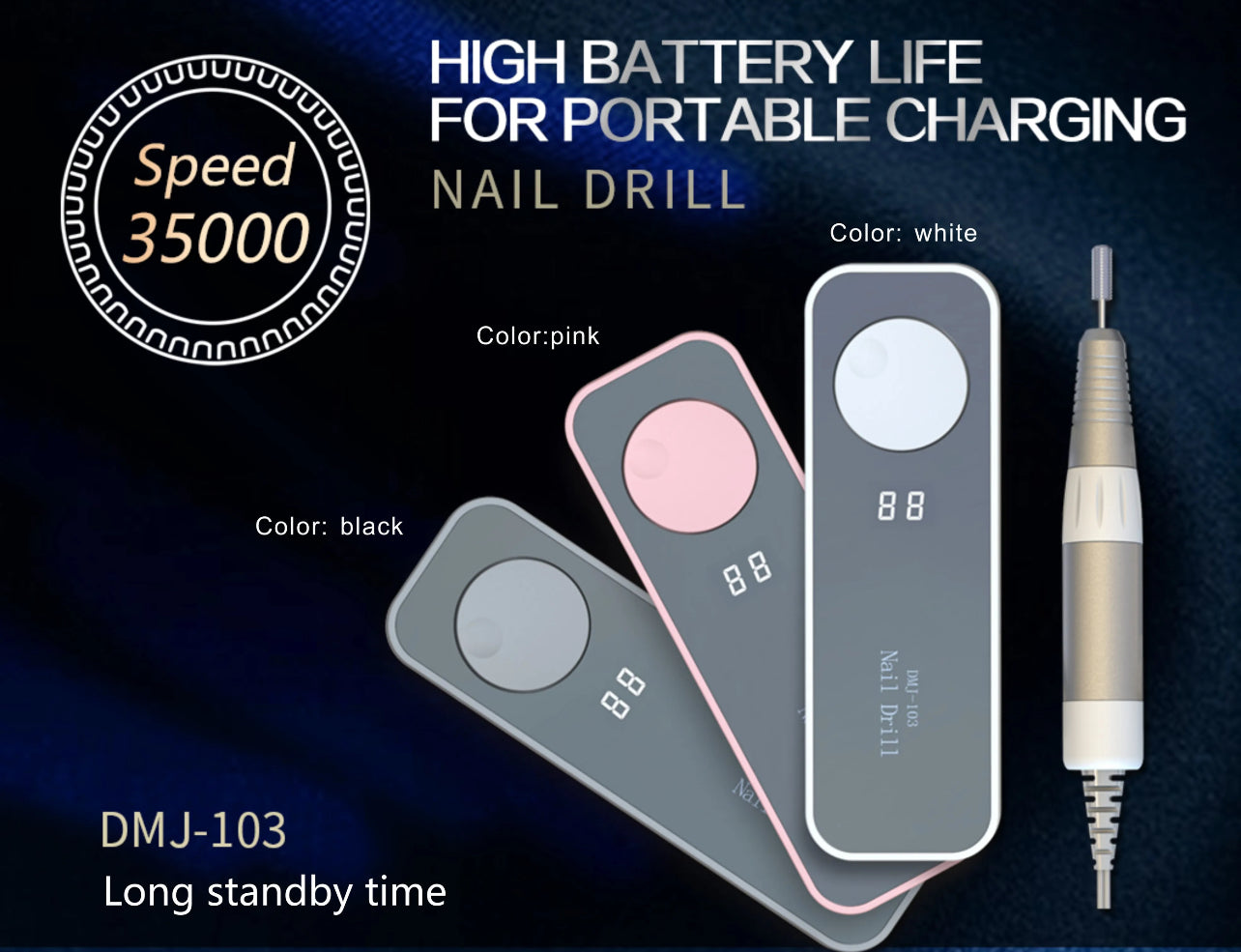 Torno, profesional manicura y pedicura 35.000 RPM￼