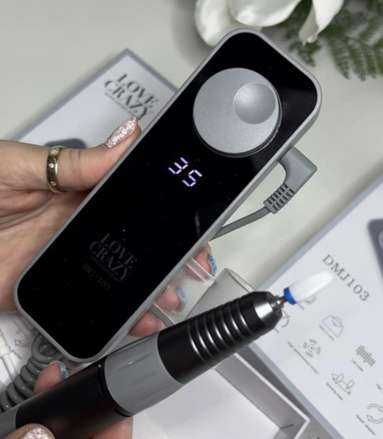 Torno, profesional manicura y pedicura 35.000 RPM￼