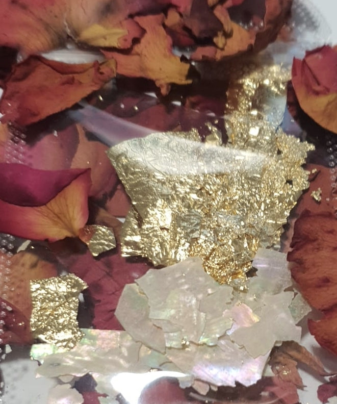 Decoración pan de oro mixta