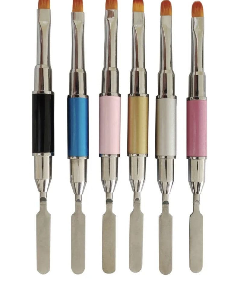 Pincel acrygel con espatula disponible en todos los colores de foto