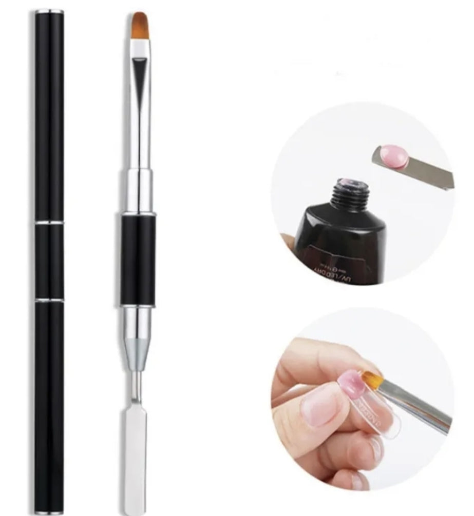 Pincel acrygel con espatula disponible en todos los colores de foto