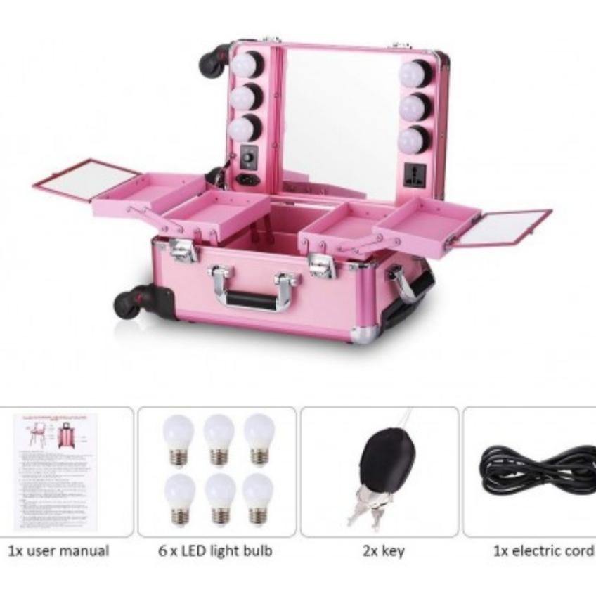 Maletín Maquillaje Rosa