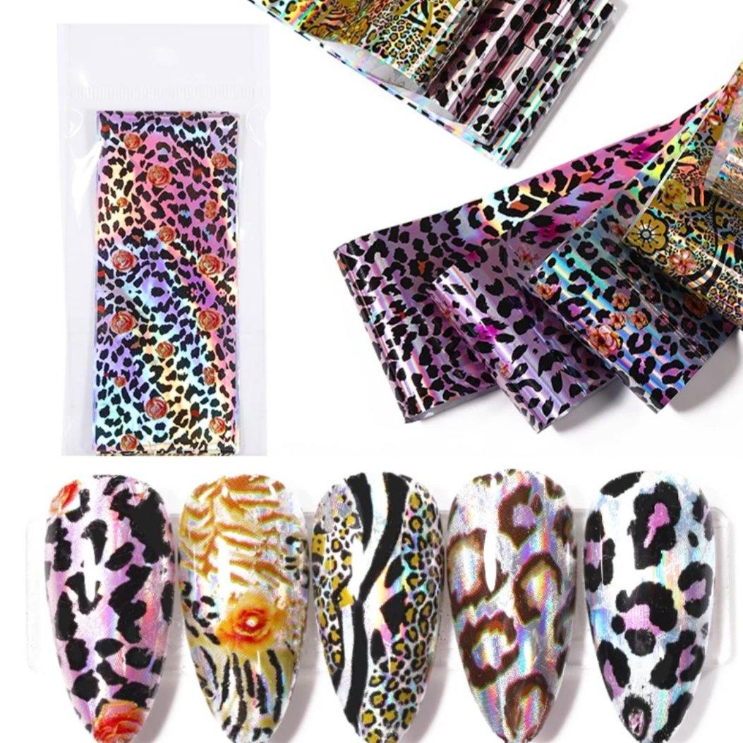 Pack Completo foil leopardo (10 Tonos)