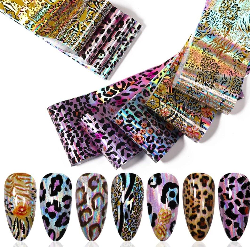 Pack Completo foil leopardo (10 Tonos)