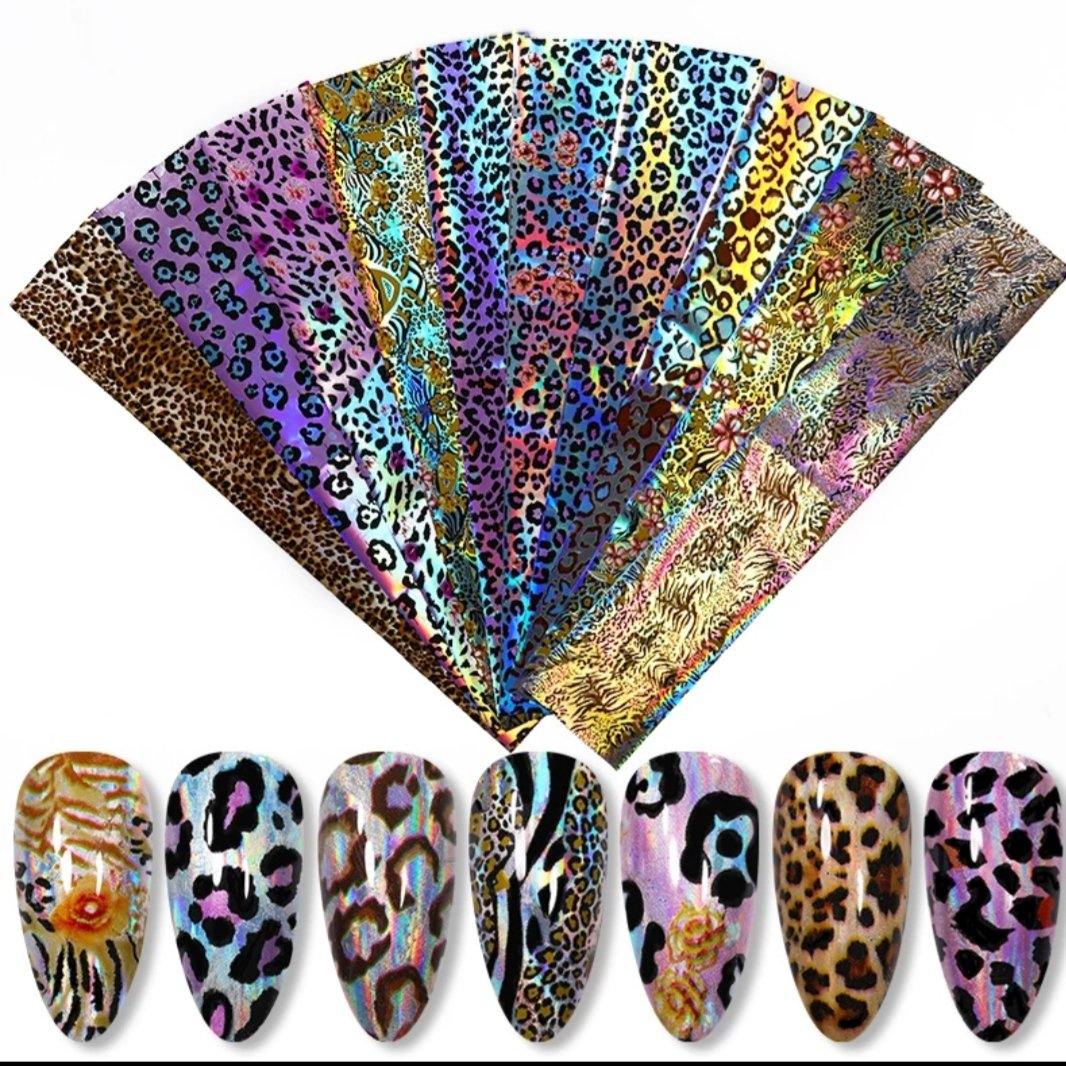 Pack Completo foil leopardo (10 Tonos)