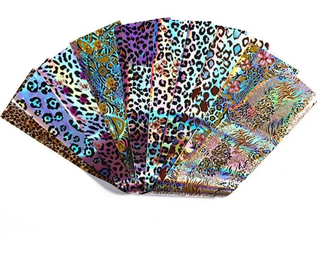 Pack Completo foil leopardo (10 Tonos)