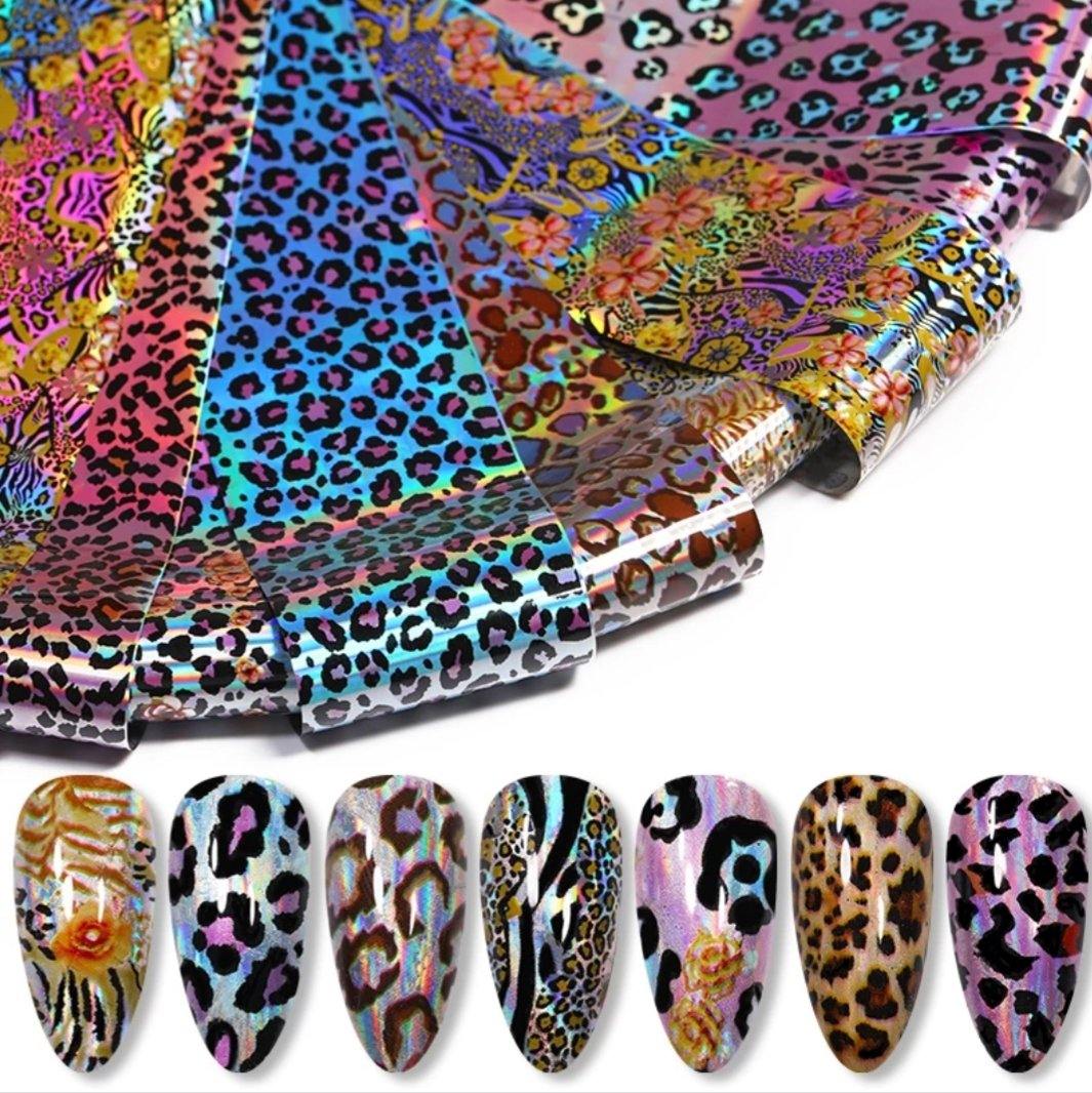 Pack Completo foil leopardo (10 Tonos)