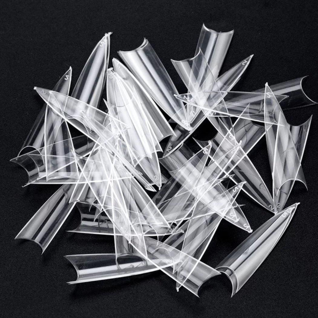 Tips stilleto extra largo Transparente