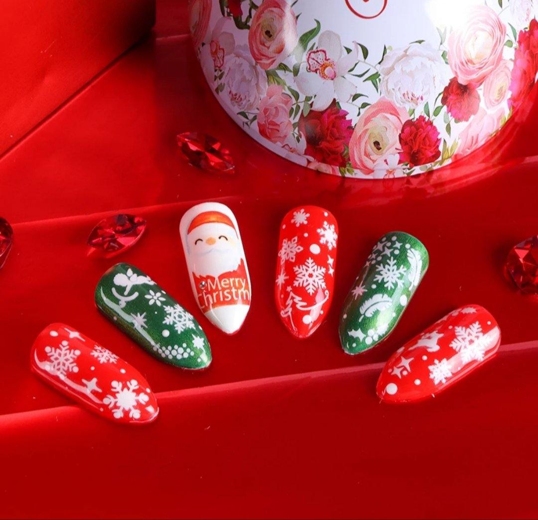 Pegatinas Navidad Doradas ,Verdes, Rojas - Cosmetica greenstyle