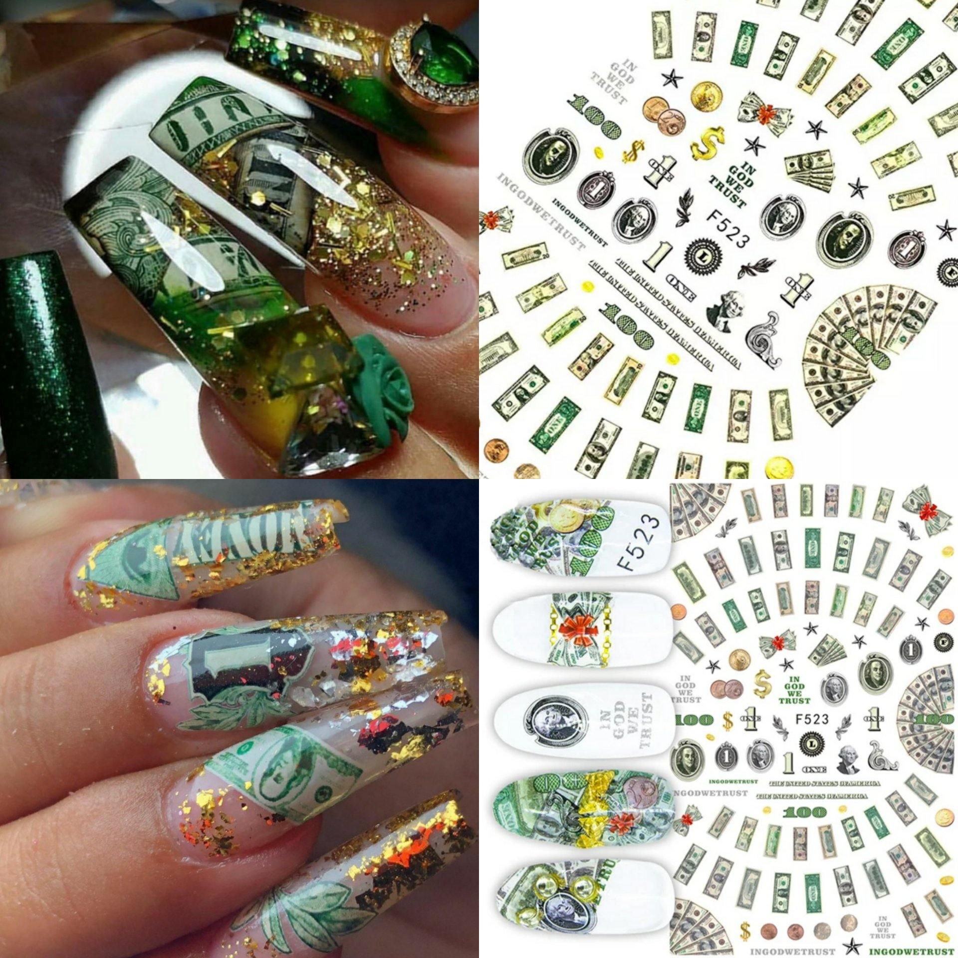 Decoraciones uñas Dollars - Cosmetica greenstyle